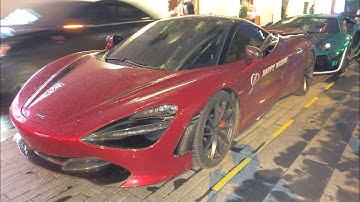 Dàn siêu xe biểu diễn nẹt pô trong đám cưới Cường Đôla - Đàm Thu Trang