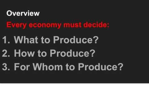 Як суспільство відповідає на три економічні питання?