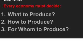 3 Economic Questions Three Economic Questions
