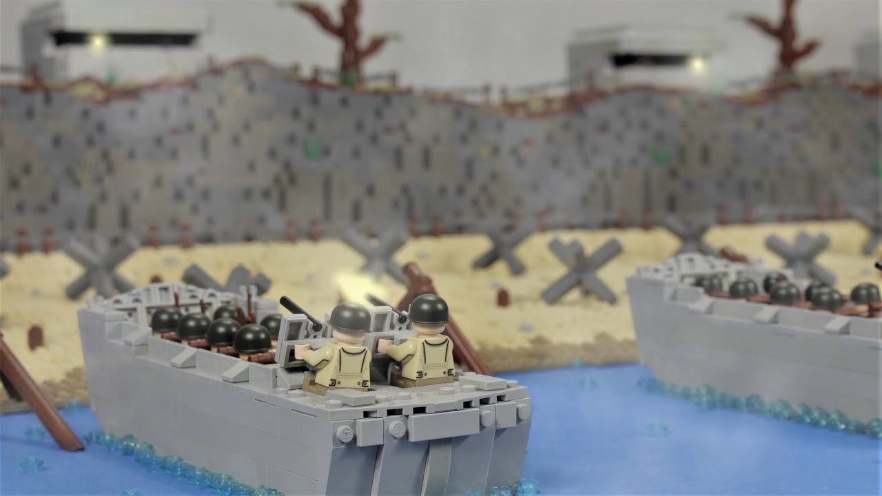 gans thermometer bedelaar Lego D-Day - The Battle For Omaha Beach - WW2 stop motion - YouTube