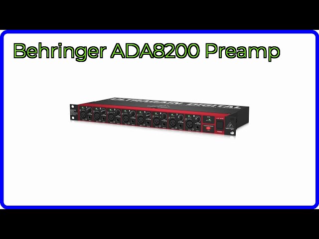 REVIEW (2026): Behringer ADA8200 Preamp. ESSENTIAL details. - YouTube