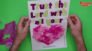 Trust the Lord with all your heart - EASY Bible craft for kids screenshot 2