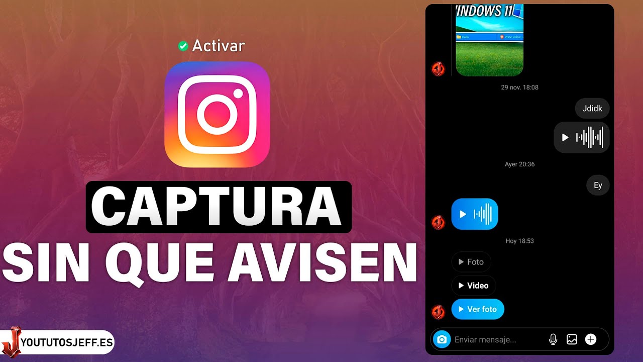 CAPTURA de PANTALLA en INSTAGRAM SIN QUE SE ENTEREN 🟣 - YouTube