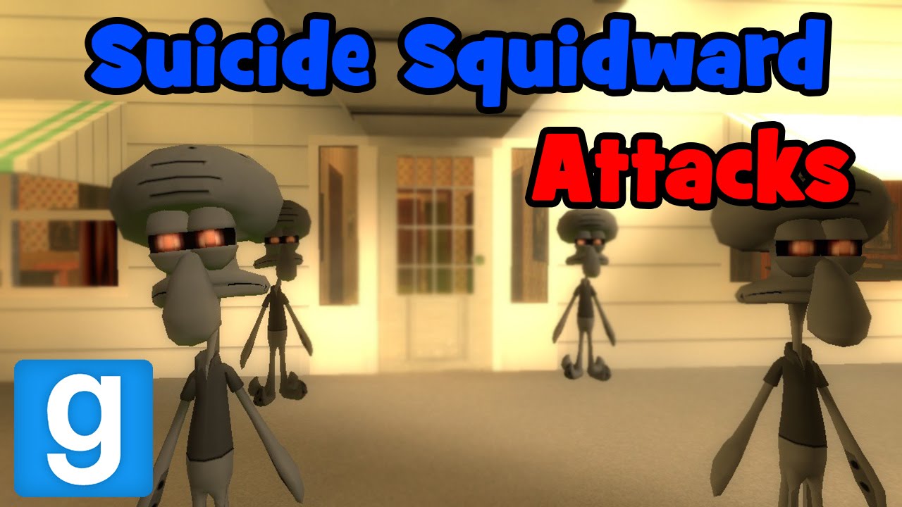 Garry's Mod | Suicide Squidward Attacks | Gmod Sandbox