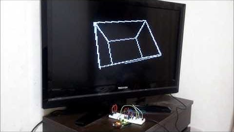 ArduinoでTV出力（コンポジット映像信号）してみました。【Arduino　TVout】