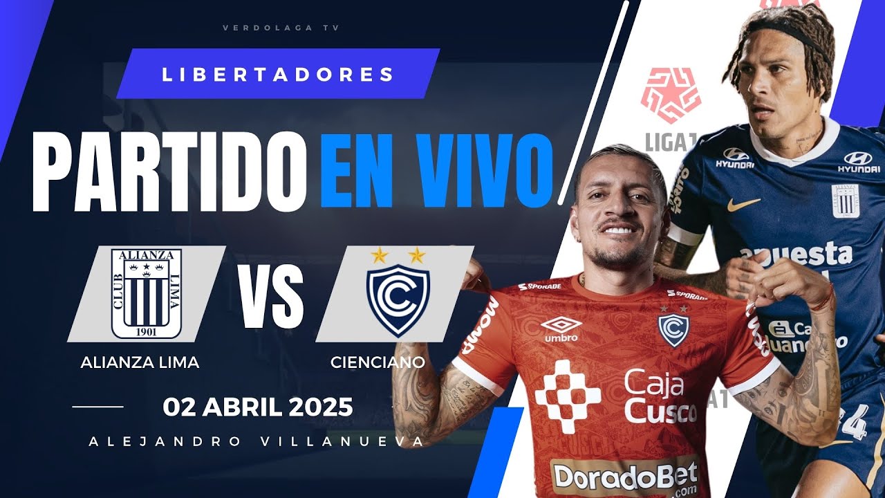 🔴 ALIANZA LIMA VS CIENCIANO PARTIDO EN VIVO / LIGA 1 LIGA PERUANA - YouTube