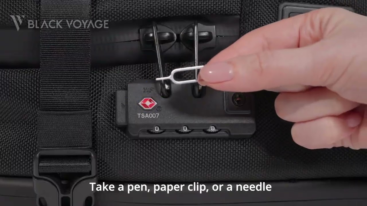 How to Use the TSA Lock on Your Black Voyage Backpack | Secure