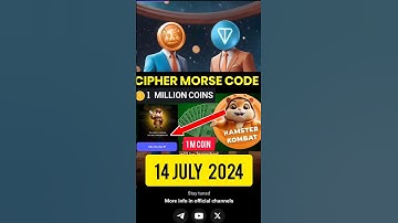 Hamster Kombat Daily Cipher Code 14 July 2024 _ 1m coin