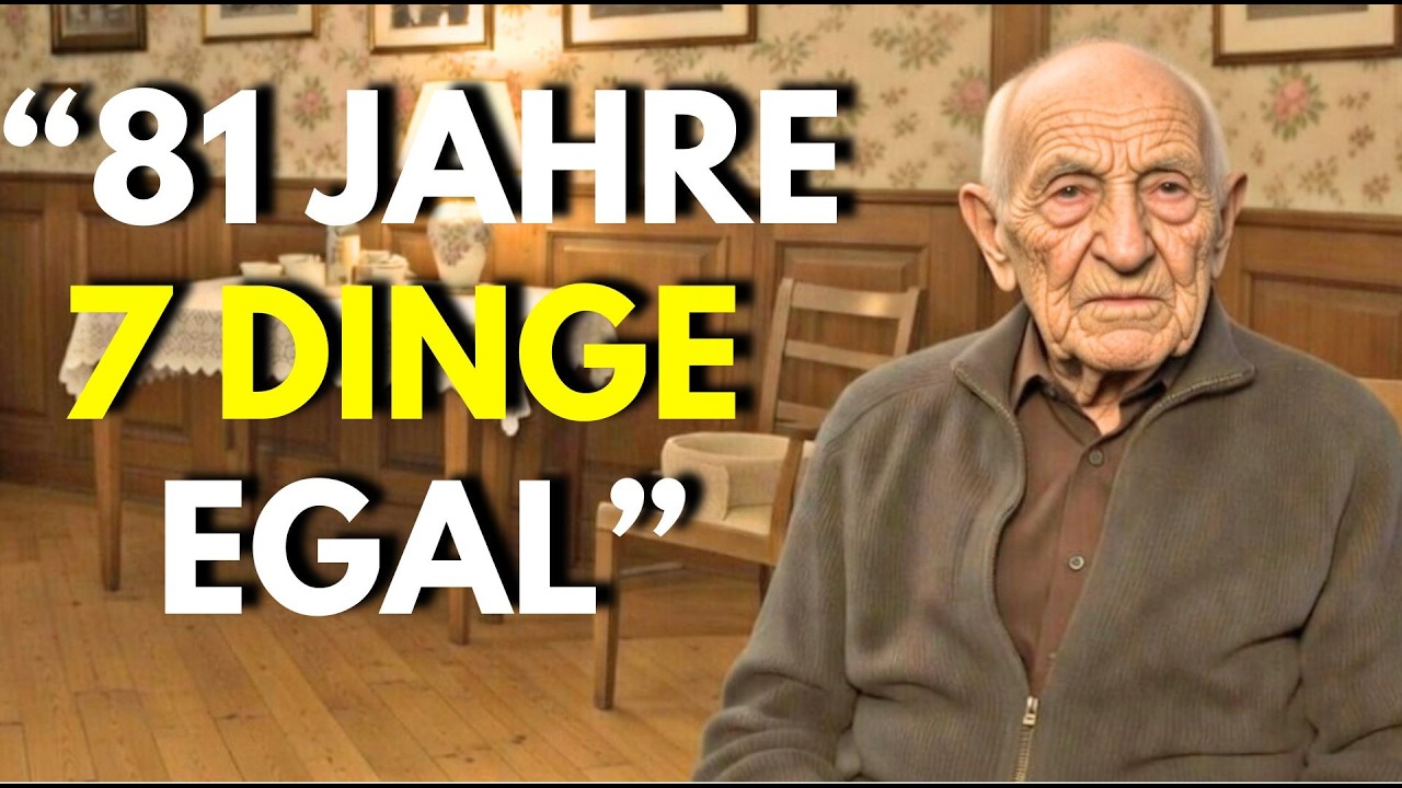 ICH BIN 81 – DIESE 7 DINGE SIND MIR EGAL GEWORDEN (DU WIRST VERSTEHEN WARUM)