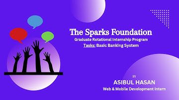 Basic Banking System || The Sparks Foundation || Graduate Rotational Internship Program