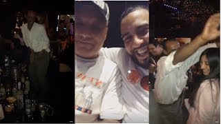 french montana avec son père faire la fête nayda