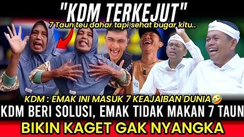 NGAKAK GUBERNUR!! KDM TANGGAPI EMAK2 YANG PROTES GAK MAKAN 7 TAUN, ENDINGNYA MALAH BIKI KETAWA