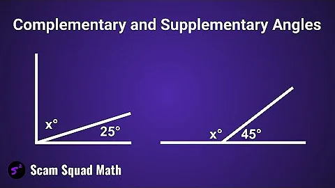 Complementary and Supplementary Angles (Find the Missing Angle)