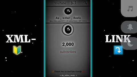 2k subscribers special ❤😍 ||Xml file || thank you 2k YouTube family 😍 #alightmotion #xml_file #xml