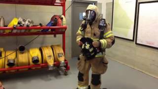 Learning about firefighter gear!