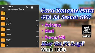 How To Rename Your Gpu In Gta Sa Android According To Your Gpu  Renaming Adreno Mali Powervr Data