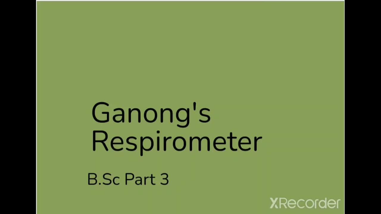 Ganong’s Respirometer - YouTube