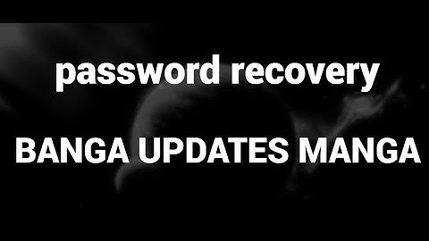 How to Recover Password on Baka Updates Manga Website