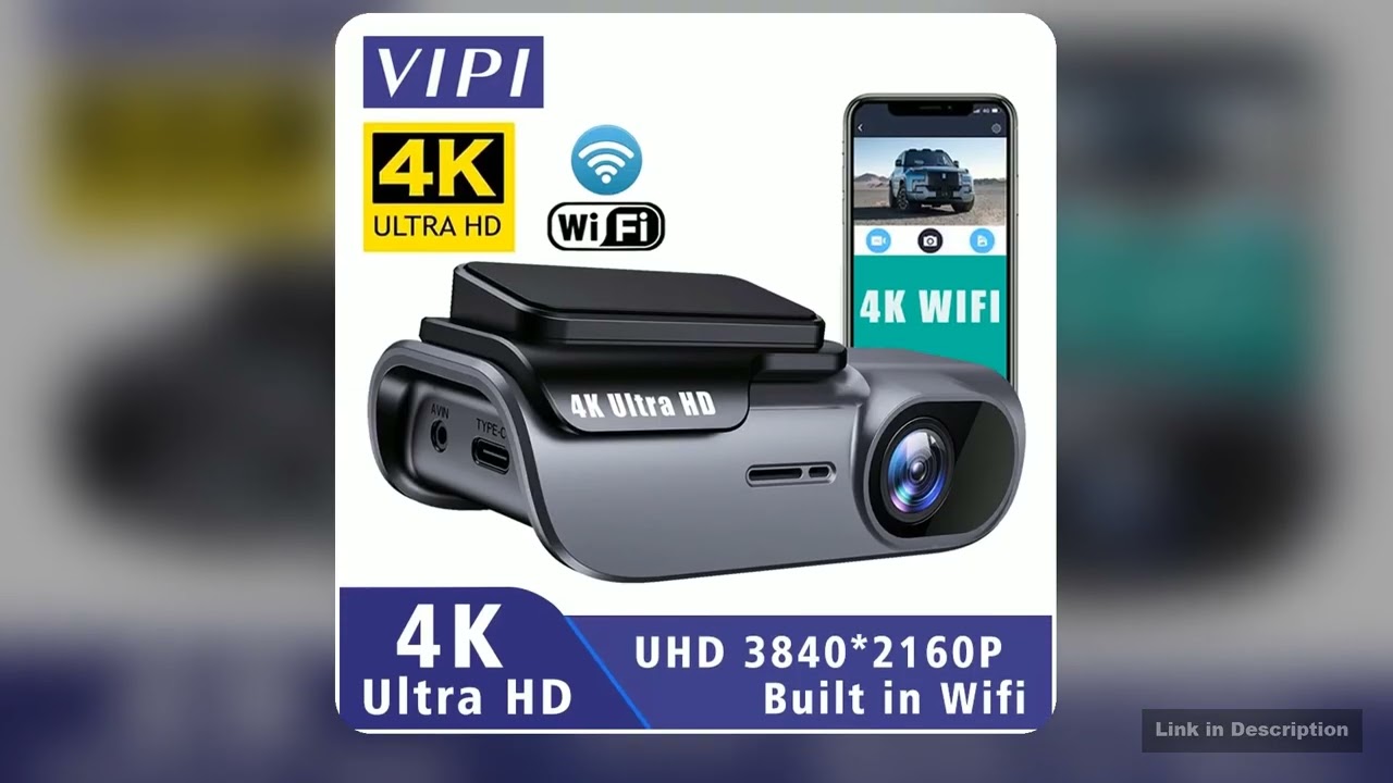 4K 38402160P Dash Cam WIFI Car DVR Camera Video Drive Recorder Dashcam Registrar Black Box 24 Hour