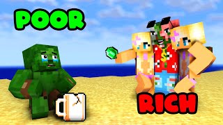 POOR VS RICH (Good Zombie vs Bad Pigman) - Minecraft Animation
