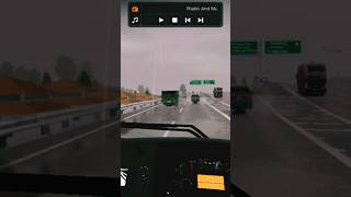 Heavy Rain Highway Driving in BUSSID! 🌧️🚌 | High Speed Dashboard Gameplay