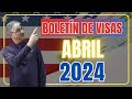 Boletn de visas  abril 2024  ltimas actualizaciones