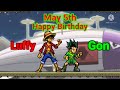 Happy birt.ay to luffy and gon  may 5th