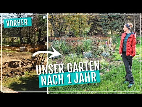Vorher / nachher nach 1 Jahr: XXL Garten Makeover ? | Vom Tannenwald zum Wellness-Garten |  | VLOG