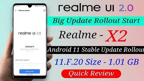 Realme X2 Realme Ui2.0 F.20 Stable Update | Realme X2 Android 11 Stable Update | Quick Review 🔥🔥