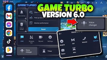 GAME BOOSTER WITH VOICE CHANGER | GAME TURBO 6.0 NEW UPDATE!!