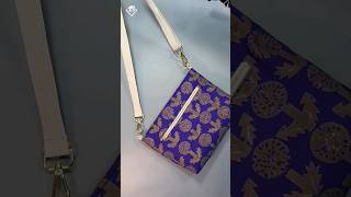 Double zipper crossbody bag tutorial #shortsvideo #shorts #sewingtutorial