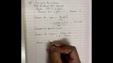 CHAPTER 10 : BANKS AND SIMPLE INTEREST (STD 7) PRACTICE SET 40