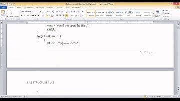 File structures Lab- program 1