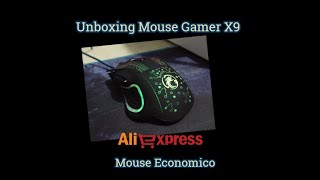 Unboxing Mouse Gamer X9  Compra en Aliexpress