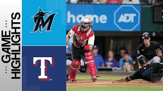 Marlins vs. Rangers Game Highlights (8\/5\/23) | MLB Highlights