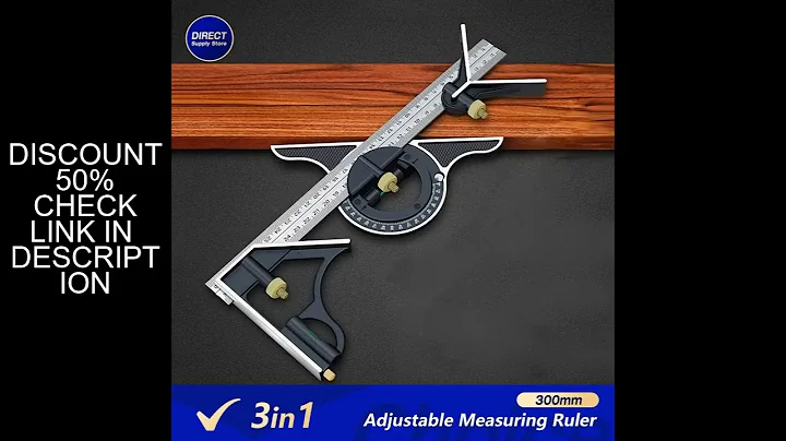 Woodworking 3 In 1 300mm Adjustable Measuring Ruler Multi Combination Square Angle Finder Protractor
