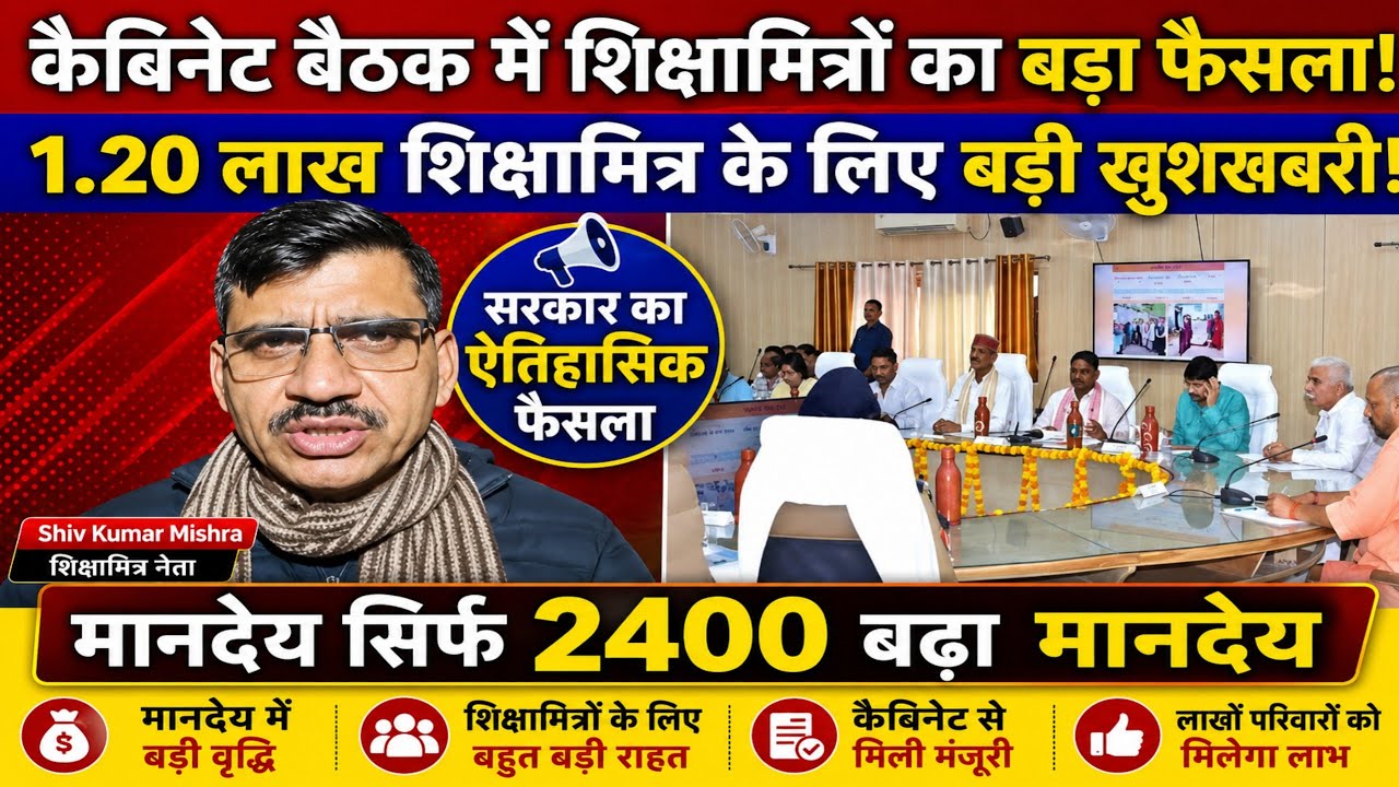 Shiksha Mitra latest news | मानदेय में हुई बढोत्तरी shikshamitra news today