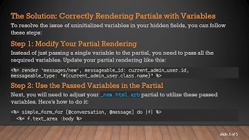 How to Pass Variables to Partials in Rails 6 Efficiently