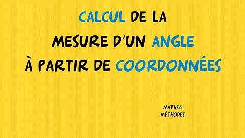 Calculer la mesure d