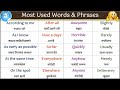 Most used english words  phrases for daily conversation  0 level english speaking course day12