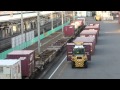 JR貨物列車の到着だ 積んで降ろして EH500-55