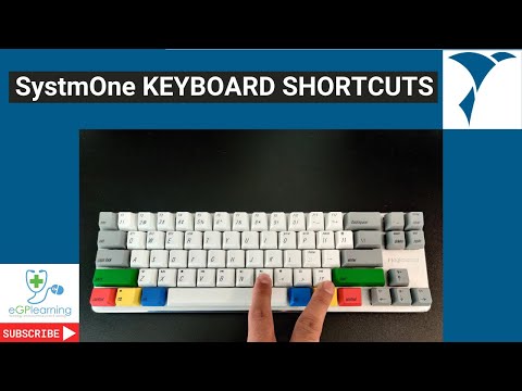 SystmOne Keyboard shortcuts