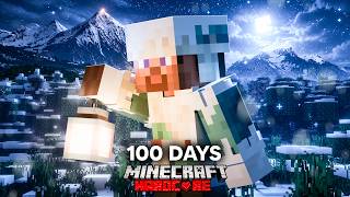 I Spent 100 Days In A Winter Apocalypse In REALISTIC Hardcore Minecraft.