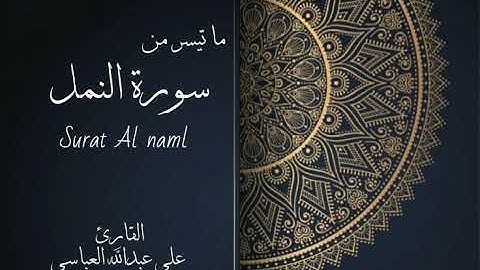 ما تيسر من سورة النمل من آية ٢٠-٣٥ لصلاة المغرب بصوت القارئ علي عبدالله العباسي لعام ١٤٤١ هجري