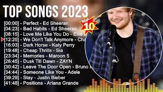 Top Songs 2023 🎶 Bruno Mars, The Weeknd, Charlie Puth, Clean Bandit, Maroon 5, Miley Cyrus