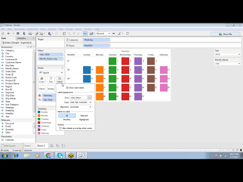 Calendar Chart In Tableau