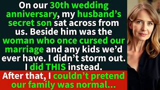 On our 30th wedding anniversary, my husband’s secret son sat across from us…