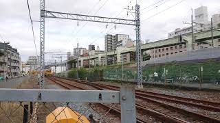 東武8000系8575編成(東武亀戸線) ワンマン亀戸行き 踏切通過