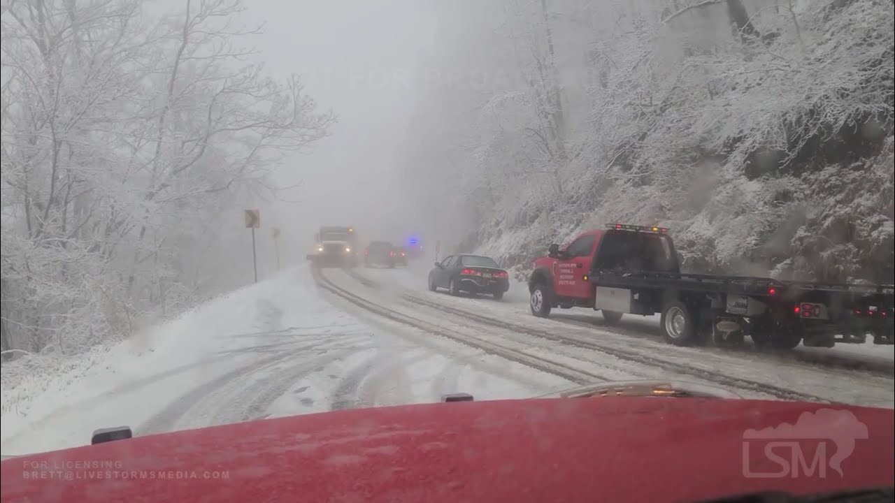 02062021 Jasper, AR Southeastern Snow Causes Travel Issues YouTube