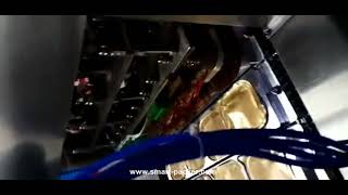 Vier Bahnen Aluminium Becher Tablett Schüssel Deckel, Der Das Füttern Von Heißsiegelungsgerät Laufen